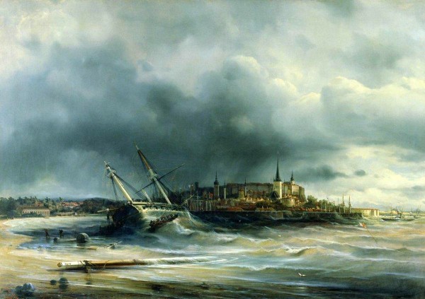 Battle of Gangut by Alexey Bogolyubov